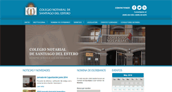 Desktop Screenshot of colegionotarialsde.com.ar